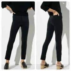 The Reset R Label Women's Crop Pants Ankle Straight Slim Black Sz M